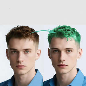 Tinte Capilar Orgánico de Halloween en Crema, Polvo Verde, Tinte Semipermanente con Ingredientes Herbales, Producto para el Cuidado del Cabello en Forma de Cera - Product Image 4