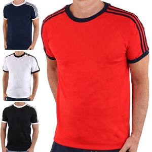 Camiseta deportiva de entrenamiento para hombre de alta calidad, camiseta de media manga, diseño de logotipo de Color personalizable, cómoda y elástica - Product Image 6