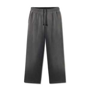 High Quality Eco-Friendly Cotton Grey Blank Heavyweight 420 GSM <b>Oversized</b> <b>Jogger</b> Custom Logo Wide Leg Baggy Flared Unisex - Product Image 1