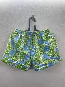 Femmes 100% coton été décontracté feuille verte imprimé fleuri Shorts léger respirant maillots de bain pour le Style de vacances tropicales - Product Image 6