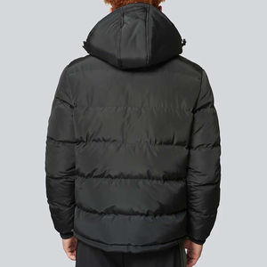 OEM vente en gros nouveaux modèles 2024 doudoune stylé personnalisé hommes coupe-vent manteau d'hiver veste matelassée vêtements d'extérieur couleur noire - Product Image 5