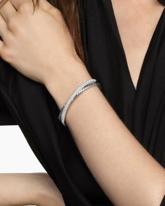 สร้อยข้อมือเทนนิสสีขาวทอง14 KT สำหรับห้องปฏิบัติการปลูกเพชรกลม Def VVS เครื่องประดับขนาด18กรัมได้รับการรับรองจากโรงงานผู้ผลิต OEM - Product Image 5