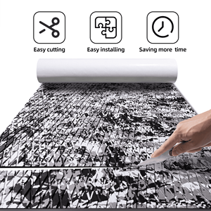 Tapis camouflage moderne 5-6mm carré bordé EVA qualité marine imperméable noir gris antidérapant brossé/rainuré extérieur - Product Image 2