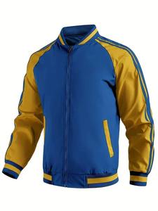 Chaqueta con letras de béisbol personalizada para adultos y jóvenes de la mejor calidad Material de lana de color personalizado con mangas de cuero chaqueta universitaria - Product Image 6