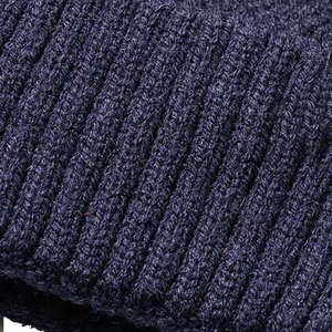 Gorro de punto de invierno personalizado, gorro acrílico Unisex personalizado para hombre, Otoño Invierno 100%, gorro de punto cálido de lana de oveja - Product Image 3