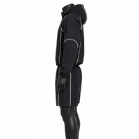 Ensemble de survêtement réfléchissant pour homme avec veste coupe-vent à capuche et short, vêtements de sport légers pour la course, tenue de sport personnalisée