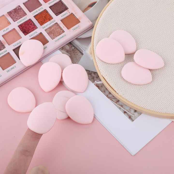 6pcs Mini Drop-Shaped Soft Makeup Puffs Powder Puff Foundation Cosmetic Sponge Setting Box Packed