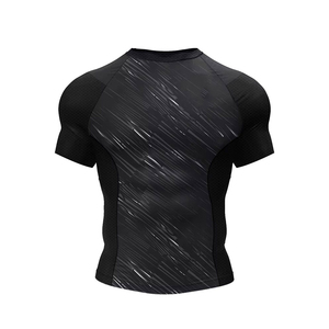 Ensemble de course léger sur mesure en gros, vêtements de sport de fitness, ensembles de survêtements respirants serrés, rashguard MMA, ensemble 2 pièces - Product Image 4