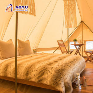 AOYU Deluxe Imperial Oxford Canvas Bell Tente de luxe pour dormir Tente de vacances adaptée au camping, vacances, hôtel et fête - Product Image 4