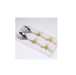 Cuillère en laiton tige d'arbre Design poignée en laiton cuillère Style couverts pour cuisine et table cuillère en laiton au prix de gros - Product Image 2