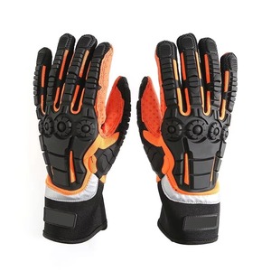 Gants de travail en cuir de sécurité Mécanique Works Impact Gants de travail antidérapants à prise solide - Product Image 1