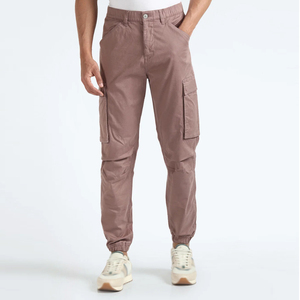 Pantalones Deportivos Casuales para Hombre, 100% Algodón, Estilo Recto, con Logotipo Personalizado, Cintura Alta, Precio al por Mayor - Product Image 3