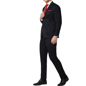 Nouvelle robe officielle hommes noir robe unie manteau hommes costume classique marié Tuxedos bal dîner costumes d'affaires hommes Blazer 3 pièces costume - Product Image 2