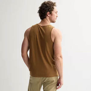 Respirant hommes Muscle coton personnalisé sans manches débardeur Gym musculation débardeurs gris foncé - Product Image 5