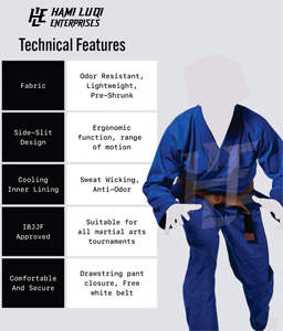 Uniforme de Jiu-Jitsu Brasileño (BJJ) de Alta Calidad 2025, 100% Algodón, para Adultos, Traje de Judo Personalizado para Entrenamiento de Artes Marciales - Product Image 6