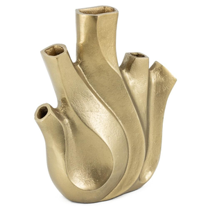 Vase à fleurs pour la décoration de la maison et de l'hôtel, qualité exclusive, vase à fleurs en aluminium finition antique - Product Image 6