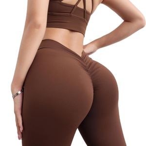 Leggings Deportivos para Mujer, Talla Grande, con Efecto Push-Up, Transpirables, Resistentes al Viento, de Secado Rápido, con Espalda en V, Levanta Glúteos, para Yoga - Product Image 1
