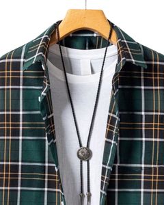 Manufacturer Custom Mens Green Black Plaid <b>Flannel</b> Shirt Button Down Long Sleeve Casual Winter Check Shirt Soft Warm <b>Overshirt</b> - Product Image 4