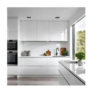 Muebles Modulares Modernos, Gabinete de Cocina de Melamina, Listo para Armar, Color Personalizado, Gabinetes de Madera MFC, Estándar SangVi CARB P2 - Product Image 1
