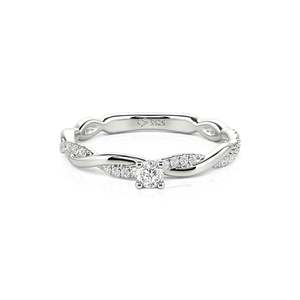 Bague de fiançailles Jeulia plaquée or rose, coupe princesse, style hip-hop - Product Image 1
