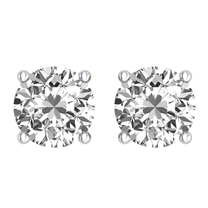 Boucles d'oreilles clous Hip Hop de qualité supérieure, 6 carats, cultivées en laboratoire, clarté VS1, taille brillant, design indien élégant, or massif 9K, certifiées IGI - Product Image 4