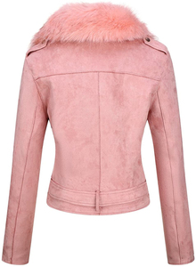 Manteau en peau de mouton d'hiver, cuir neuf, grand col en fourrure, véritable peau de mouton, veste pour femmes - Product Image 3