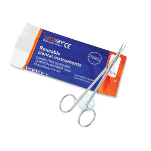 Tijeras Quirúrgicas Manuales para Disección de Nervios de 15 cm, Acero Inoxidable Afilado, Fabricadas con AISI 420, para Cirugía Dental - Product Image 4
