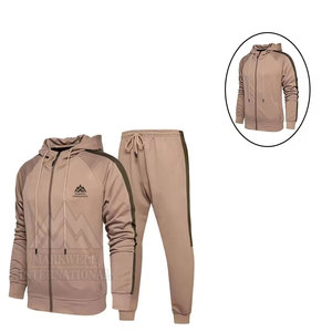 Survêtement à fermeture éclair pour hommes avec logo personnalisé de haute qualité fabriqué au Pakistan prix de gros bon marché survêtements pour hommes - Product Image 6