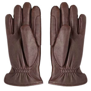 Best Quality Winter <b>Leather</b> Outdoor Plain Touch Screen Breathable Keeping Warm Soft Hand Custom Size Dressing <b>Gloves</b> for Adults - Product Image 3