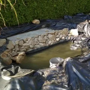 Doublure fiable d'étang à poissons en membrane PEHD pour jardins et  piscines s