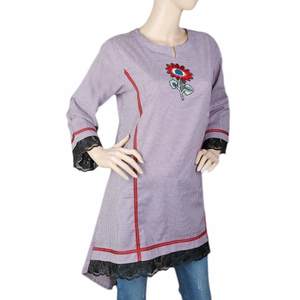 Kurti brodé pour femmes - Violet - Product Image 2