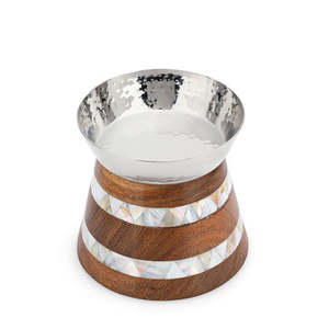 MOP Design Brûleur d'encens en métal en bois tendance pour la maison et le bureau Accessoires de parfum aromatique Brûleur d'encens Bakhoor - Product Image 1