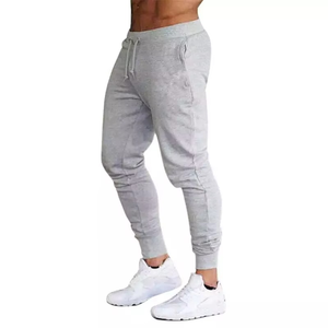 New Fashion Spring And <b>Summer</b> Casual Solid Colors Support Custom Logo Cotton Men's <b>Trousers</b> Sweat Pants Men's Pants Washed - Product Image 6