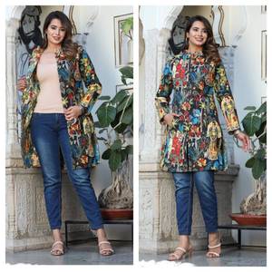 Chaqueta de invierno acolchada hecha a mano 2025 para mujer, abrigo largo Floral bordado con estampado de algodón, manga larga Reversible, doble otoño - Product Image 2