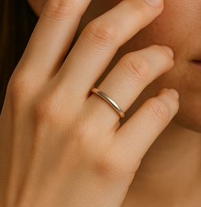 Plata 925 Anillo de borde redondo Diseño Joyería Fábrica al por mayor en Tailandia - Product Image 1