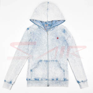 Sweat à capuche 100% coton pour hommes séchage rapide respirant conception délavée à l'acide impression de logo personnalisé pour l'hiver vente en gros sur mesure - Product Image 1