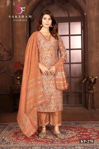 Fashion <b>Accessories</b> Festive & Party Wear Women Premium Chanderi Suits for Engagement and <b>Birthday</b> Partywear Suits for Sale - Product Image 2