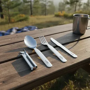 Set di posate da campeggio Wallis in acciaio inossidabile modello K900660 Durezza 48-52 - Product Image 6