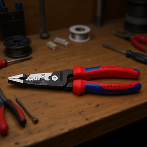 Pince à dénuder Knipex métrique avec poignées bimaterie et fonction de sertissage - Product Image 3