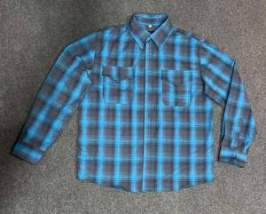 Men's Solid Casual <b>Flannel</b> Shirt 100% Cotton Long Sleeve Workwear Button Front Chest Pocket Collar Winter <b>Top</b> - Product Image 1