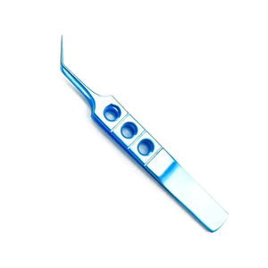 Forceps de micro-occlusion vasculaire, couleur bleu titane médical, meilleurs forceps, mâchoires lisses de 7,5 mm, 4,5 mm, 8,5 cm (3,3 pouces) par Surgiright - Product Image 1