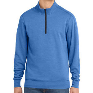 Custom Plain Blank Tech <b>Fleece</b> Lined <b>1</b>/<b>4</b> Quarter <b>Zip</b> Sweatshirt Pullover For <b>Men</b> - Product Image 3