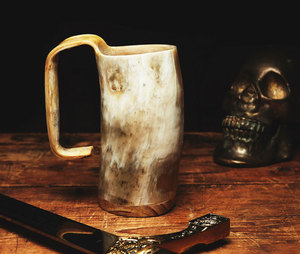 Best Look Buffalo Horn Mug Polished Durable Business Gift Customized Logo Beer Tankard Unique Gift & Rustic <b>Decor</b> <b>Cheap</b> Quality - Product Image 6