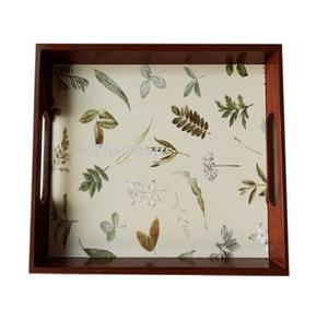 Plateau de service alimentaire en forme d'hexagone en bois de qualité supérieure Restaurant maison et hôtel plateau de service lot de 2 - Product Image 5