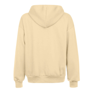 Sudadera Lisa personalizada con cremallera para mujer, Sudadera de felpa francesa de gran tamaño con bolsillo con cordón y cremallera - Product Image 6