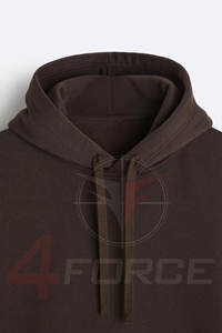 เสื้อฮู้ดดี้ทรงบ็อกซี่แบบครอปสำหรับผู้ชาย สไตล์สตรีทแฟชั่น ผ้าฝ้ายฟลีซ 400 GSM ทรงหลวม สวมใส่สบาย ความยาวสั้น ผลิตโดย OEM - Product Image 5