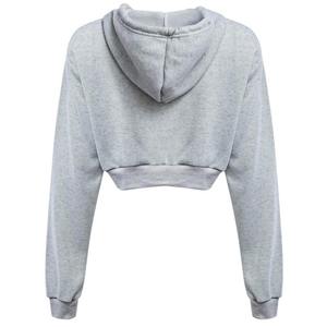 Nouveau design, sweat-shirts à capuche pour femmes en coton uni, prix de gros, sweat-shirts à capuche décontractés respirants à col rond pour femmes - Product Image 2