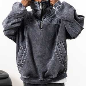 Sudadera con Capucha Extra Grande y Gruesa, Estilo Vintage con Lavado Ácido para Mujeres, Hombres y Parejas - Product Image 4