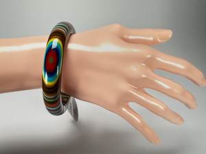 กำไลเรซินแฟชั่นพร้อมประกายหลากสีเครื่องประดับทำมือทันสมัย - Product Image 5