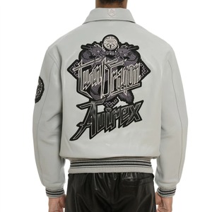 Chaquetas de Cuero Profesionales de Alta Calidad al por Mayor, Etiqueta Privada Personalizada, Diseño Premium Ajustable, Chaquetas Estampadas para Hombre - Product Image 6